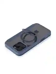 Синий чехол-книжка MagSafe для iPhone 16, Pro, Max из экокожи BROSCORP, пластиковый с силиконом