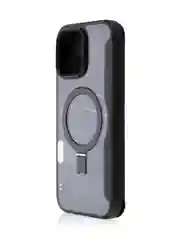 Черный чехол-книжка MagSafe для iPhone 16, Pro, Max из экокожи BROSCORP, пластиковый с силиконом