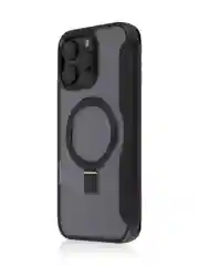 Черный чехол-книжка MagSafe для iPhone 16, Pro, Max из экокожи BROSCORP, пластиковый с силиконом