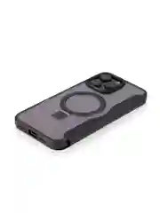 Черный чехол-книжка MagSafe для iPhone 16, Pro, Max из экокожи BROSCORP, пластиковый с силиконом