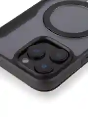 Черный чехол-книжка MagSafe для iPhone 16, Pro, Max из экокожи BROSCORP, пластиковый с силиконом