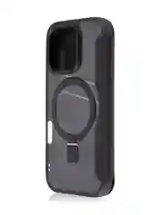 Черный чехол-книжка MagSafe для iPhone 16, Pro, Max из экокожи BROSCORP, пластиковый с силиконом