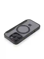Черный чехол-книжка MagSafe для iPhone 16, Pro, Max из экокожи BROSCORP, пластиковый с силиконом