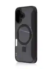 Черный чехол-книжка MagSafe для iPhone 16, Pro, Max из экокожи BROSCORP, пластиковый с силиконом