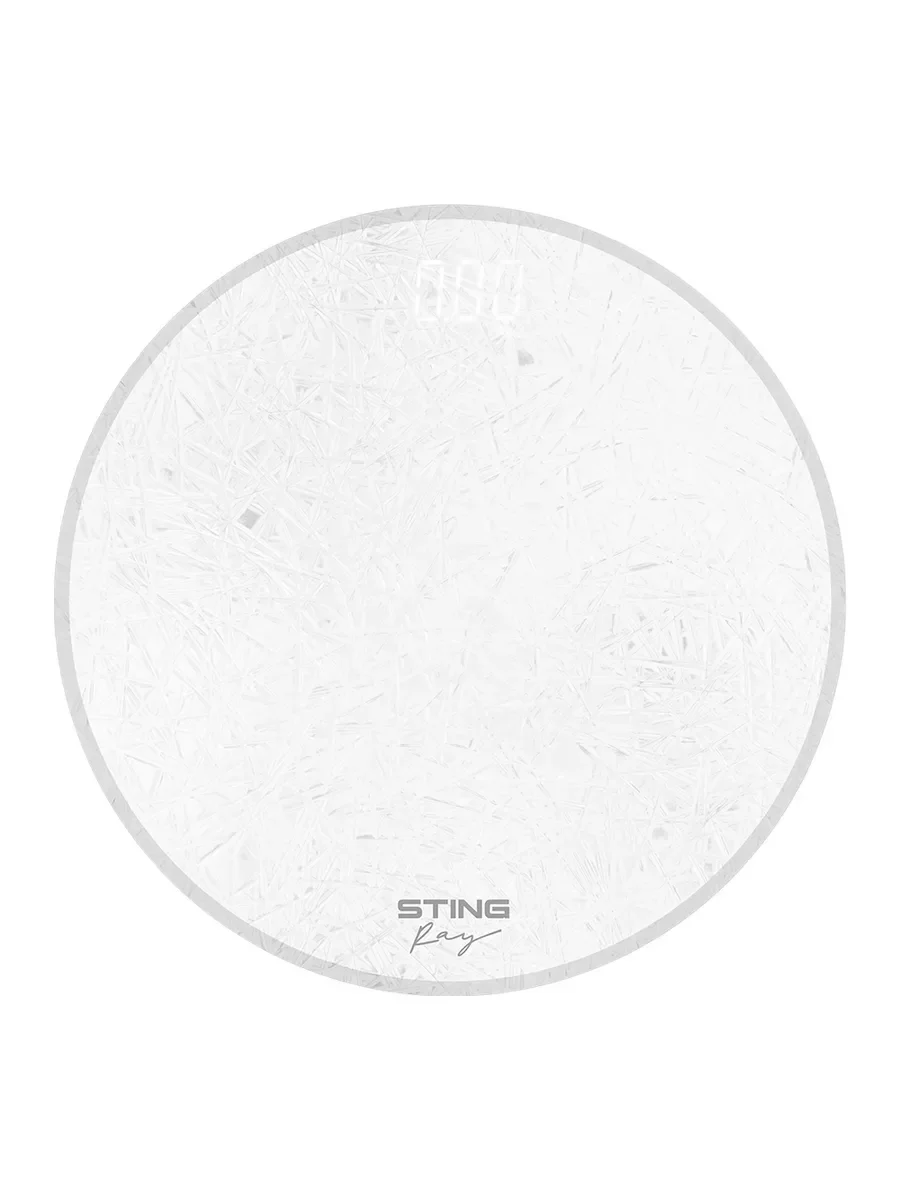 Белый весы напольные электронные STINGRAY ST-SC5004A с индикатором температуры, снежный циркон