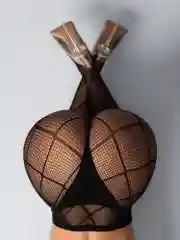 Серый колготки в сетку с рисунком