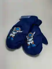 Синий варежки детские, краги для мальчиков и девочек 3-6 лет,6-10 лет