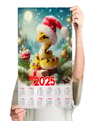 Синий календарь на Новый 2025 год 18+, алкокалендарь, офигенный, гребаный, 42 вида размер А4