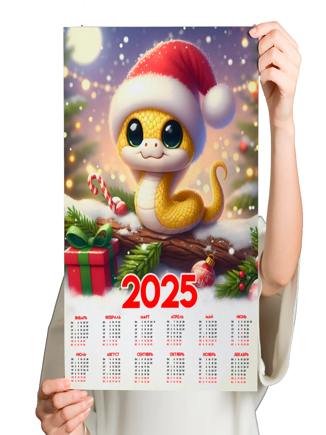 Черный календарь на Новый 2025 год 18+, алкокалендарь, офигенный, гребаный, 42 вида размер А4