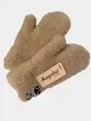Светло-бежевый варежки детские
