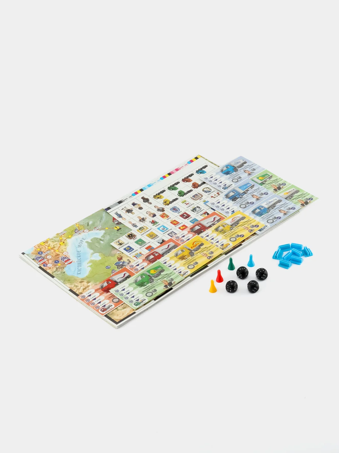 Настольная приключенческая развивающая игра "Дальний рейс" на дорогах России. Дальнобойщик