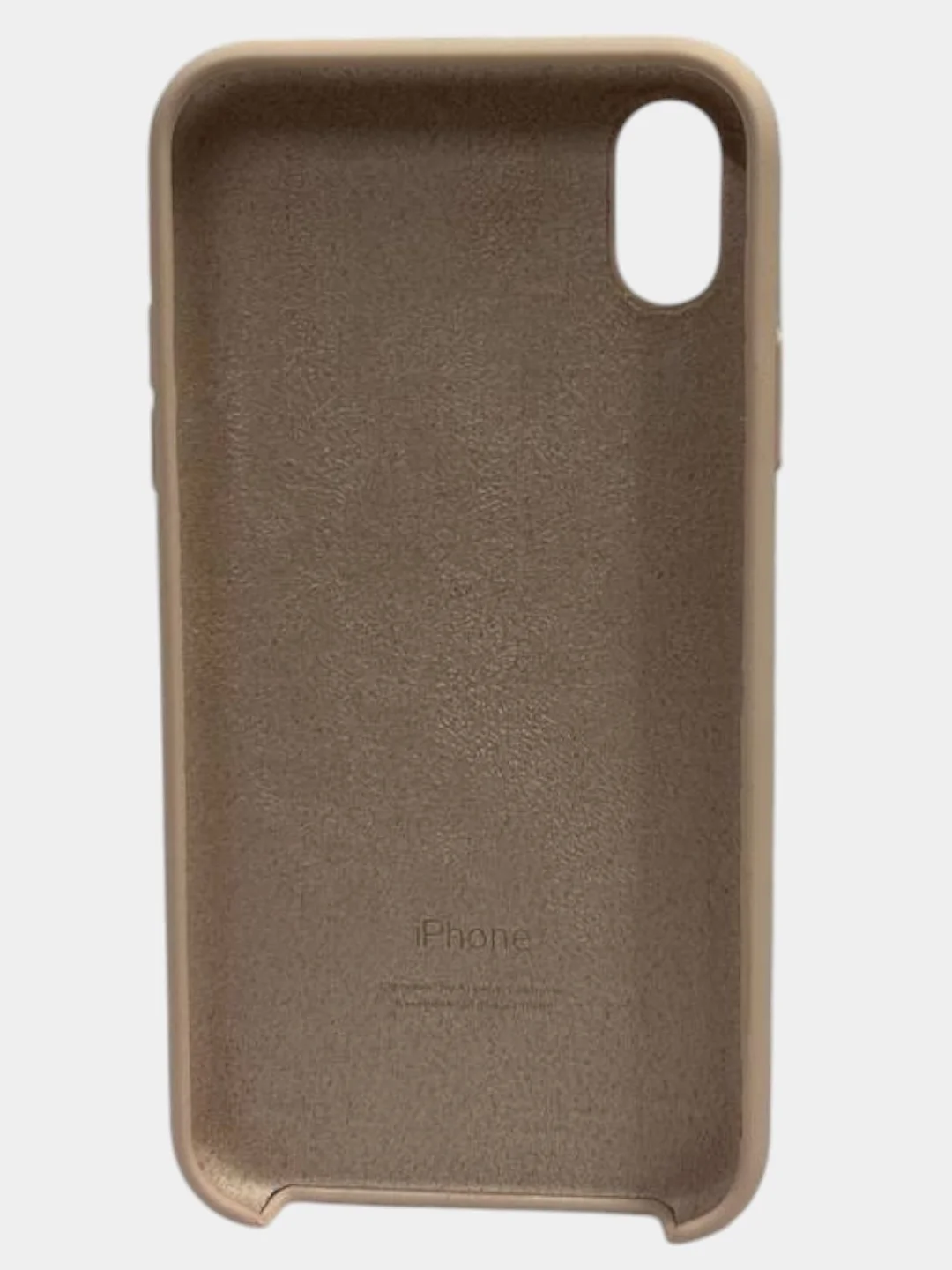 Пудровый чехол iPhone XR Silicone case