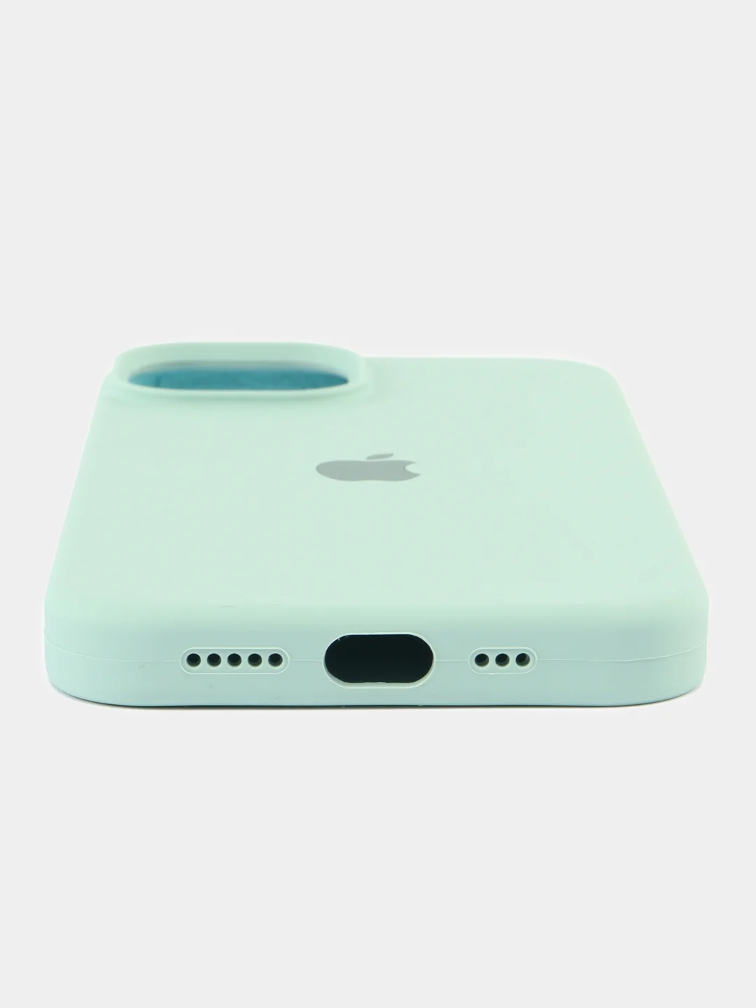 Мятный чехол для iPhone, Айфон 11, 12, 13, 14, 15, Pro, Max, Silicone Case, силиконовый