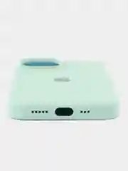 Мятный чехол для iPhone, Айфон 11, 12, 13, 14, 15, Pro, Max, Silicone Case, силиконовый