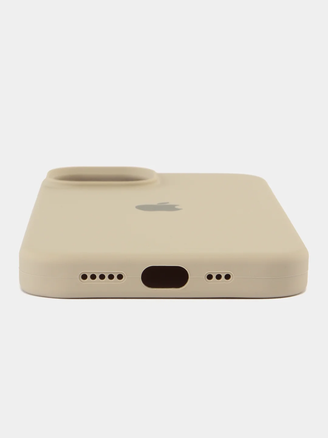Бежевый меланж чехол для iPhone, Айфон 11, 12, 13, 14, 15, Pro, Max, Silicone Case, силиконовый