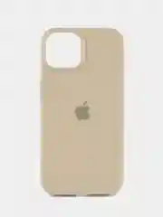 Бежевый меланж чехол для iPhone, Айфон 11, 12, 13, 14, 15, Pro, Max, Silicone Case, силиконовый