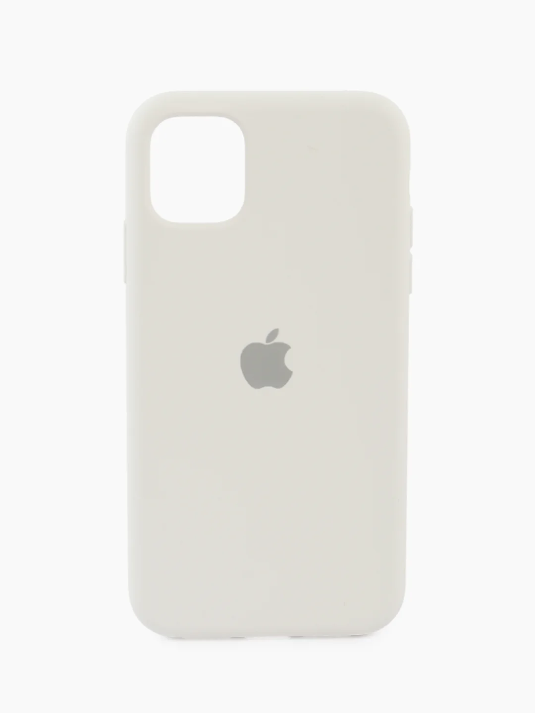 Белый чехол для iPhone, Айфон 11, 12, 13, 14, 15, Pro, Max, Silicone Case, силиконовый
