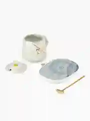 Серый подарок женщине/девушке,подарок мужчине/парню.Кружка для чая с подогревом.Подарочный набор