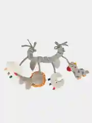 Оранжевый мобиль/подвесная игрушка для новорожденных в кроватку/растяжка