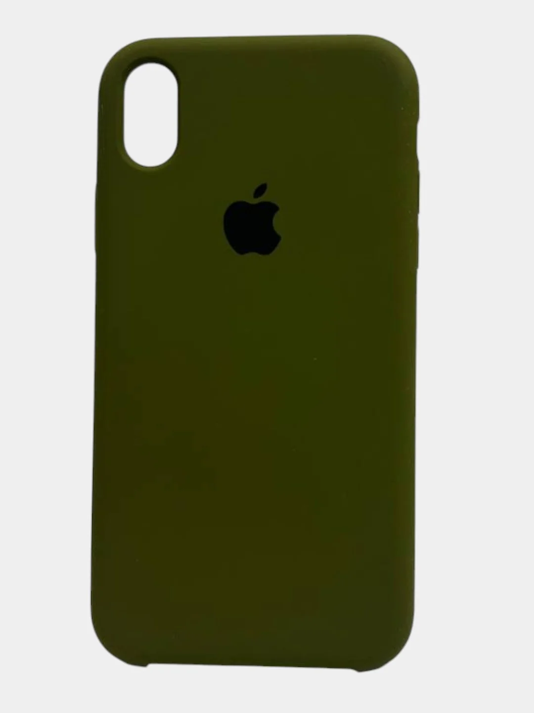 Оливковый чехол iPhone XR Silicone case