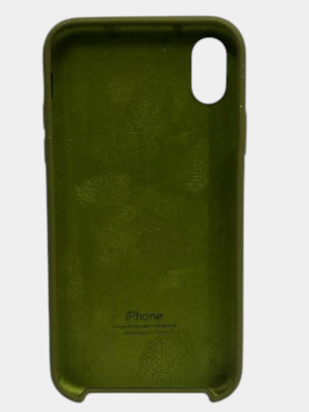 Оливковый чехол iPhone XR Silicone case