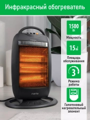 Инфракрасный обогреватель MARTA MT-IH2585A с галогеновым нагревательным элементом/ 1500 Вт
