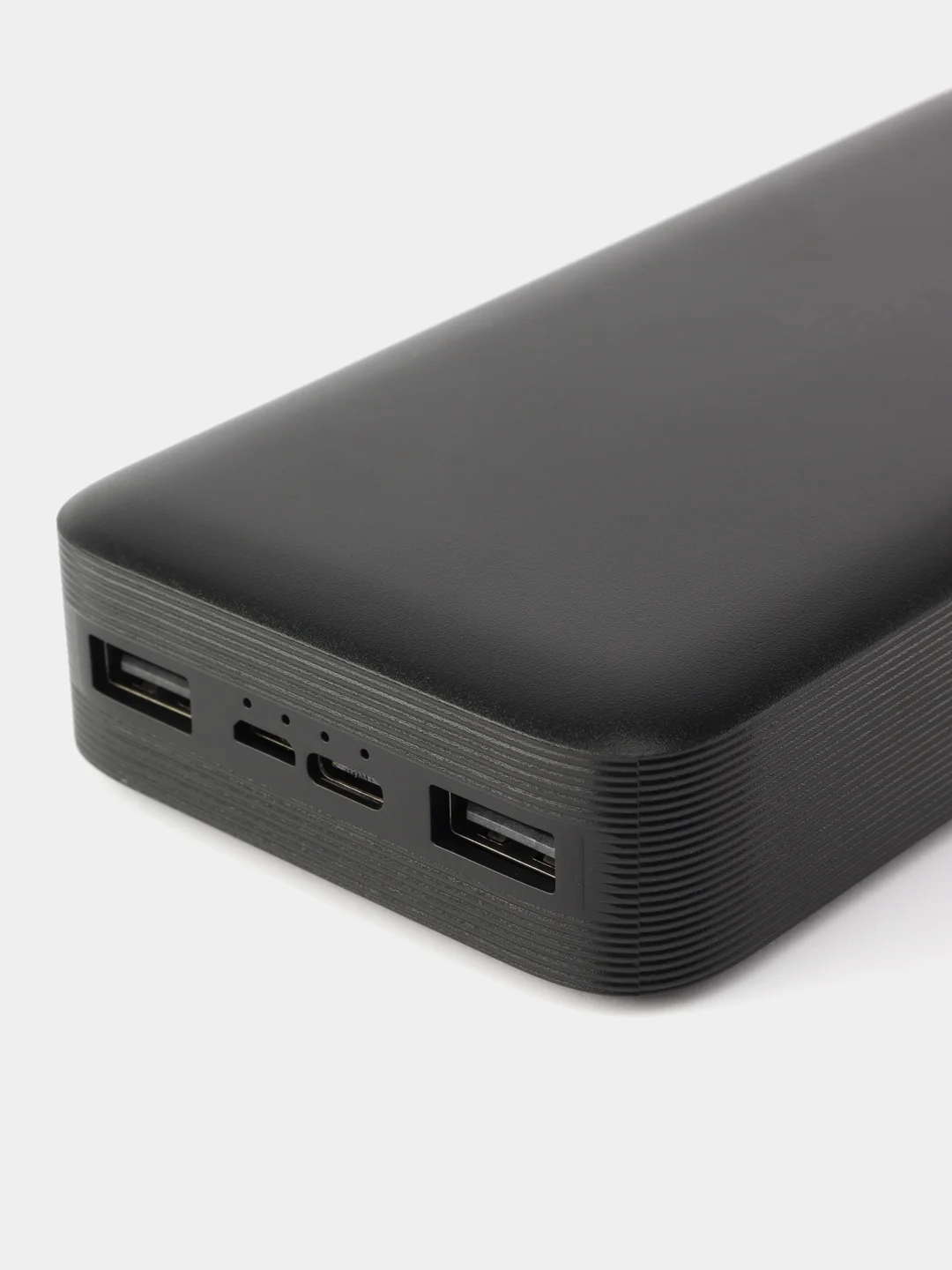 Черный внешний аккумулятор Power Bank 18W, 20000mAh, с фуекцией быстрой зарядки