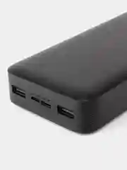 Черный внешний аккумулятор Power Bank 18W, 20000mAh, с фуекцией быстрой зарядки