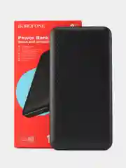 Черный внешний аккумулятор Borofone BJ3 10000 mAh (2xUSB, Micro-USB, Type-C)