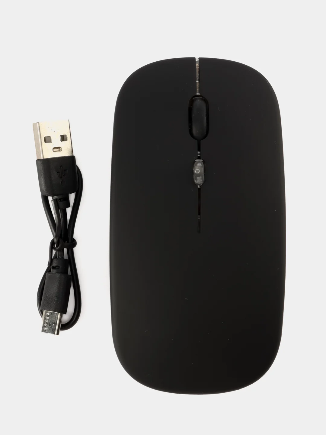 Черный мышь компьютерная, бесшумная, беспроводная, RGB-подсветка, USB зарядка