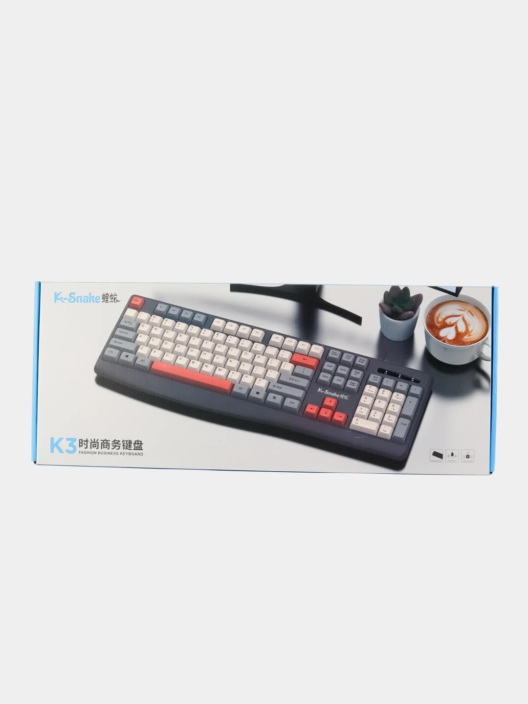 Черный клавиатура для компьютера проводная игровая