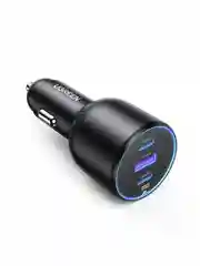 Черный автомобильное зарядное устройство UGREEN CD293 (90413) 2*USB-C PD+USB-A 130W