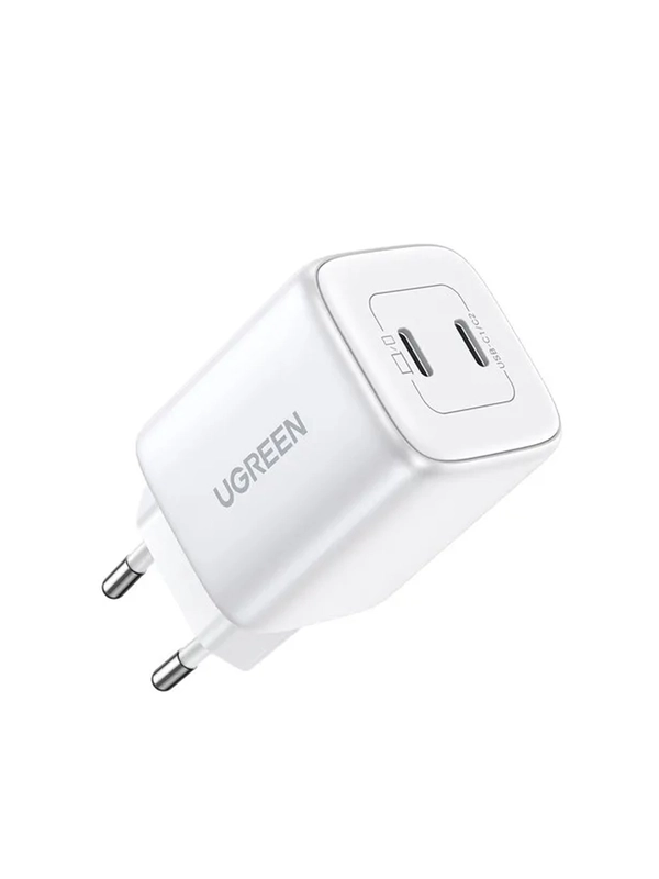 Зарядное устройство UGREEN CD294 (15327) Nexode Mini 45W USB-C+USB-C PD GaN Fast Charger