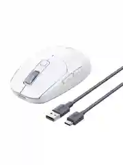 Белый беспроводная компьютерная мышь игровая UGREEN MU103 (15629) USB Wired&24 GHz&BT