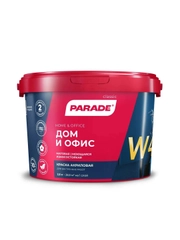 PARADE CLASSIC W4 Дом & Офис, краска акриловая, износоустойчивая, белая, матовая, 2,5 л