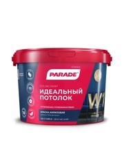 ПАРАД W1 краска акриловая, белая, матовая, 2,5 л