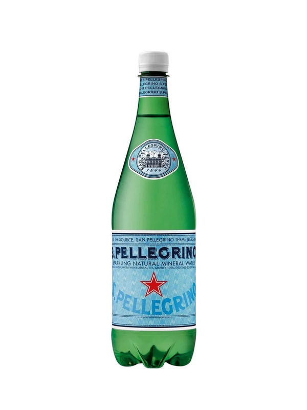 Вода минеральная San Pellegrino, газированная, 1 л