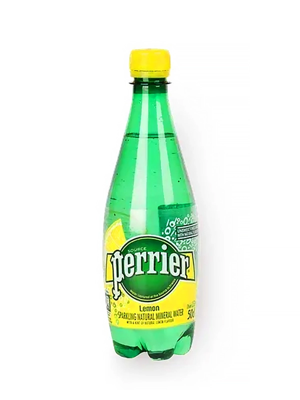 Вода минеральная Perrier, газированная, со вкусом лимона, 500 мл