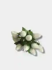 Белый ягоды на ветке сахарные, искусственные, шишки, на проволоке, новогодний декор, для поделок
