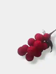 Вишнёвый ягоды на ветке сахарные, искусственные, шишки, на проволоке, новогодний декор, для поделок