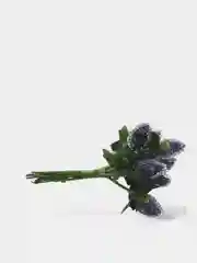 Лавандовый ягоды на ветке сахарные, искусственные, шишки, на проволоке, новогодний декор, для поделок