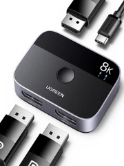 Переключатель двунаправленный UGREEN CM665 (15708) DisplayPort Bi-directional Switch.