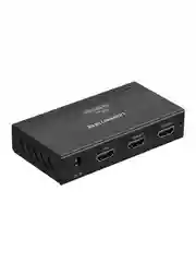 Черный сплиттер UGREEN 40201 (40201EU) HDMI 1x2 Splitter с адаптером питания 5V 1A DC.