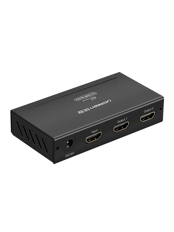 Сплиттер UGREEN 40201 (40201EU) HDMI 1x2 Splitter с адаптером питания 5V 1A DC.