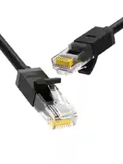 Черный кабель сетевой UGREEN NW102 (20162) Cat 6 8-Core U/UTP Ethernet Cable. Длина: 5м.