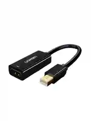 Черный конвертер UGREEN MD112 (40360) Mini DP to HDMI Female Converter 4K. Цвет: черный