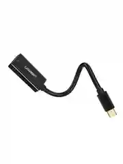 Черный конвертер UGREEN MD112 (40360) Mini DP to HDMI Female Converter 4K. Цвет: черный
