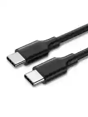 Черный кабель UGREEN US286 (50997) USB-C 2.0 Male To USB-C 2.0 Male 3A Data Cable.  Длина 1 м.