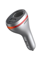 Автомобильное зарядное устройство UGREEN CD204 с разъемами USB-A, USB-C