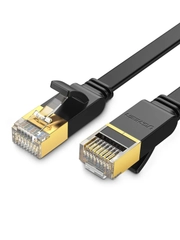 Кабель UGREEN NW106 (11265) Cat 7 U/FTP Lan Cable Flat Design. Длина: 10м. Цвет: черный
